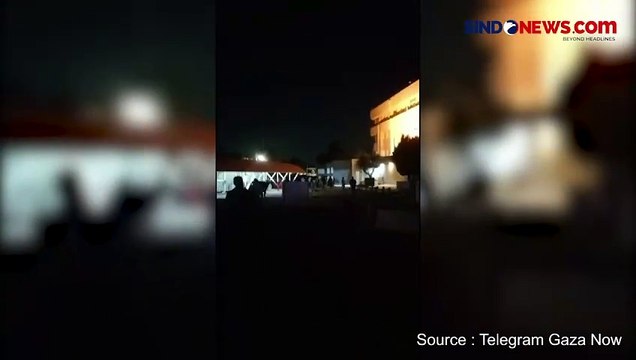 Biadab! Begini Detik-Detik Israel Bombardir RS Al Ahli di Gaza, Tewaskan 600 Orang Palestina, 900 Luka