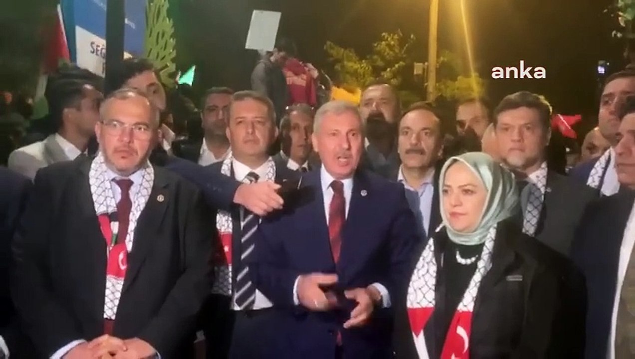 Saadet Partisi - Gelecek Partisi Ortak TBMM Grubu İsrail'in Gazze'deki saldırısını protesto etti
