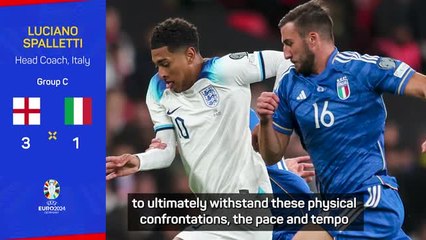 Tải video: Spalletti admits Italy 'need to develop' after England defeat