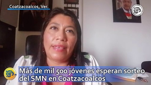 Más de mil 500 jóvenes esperan sorteo del SMN en Coatzacoalcos