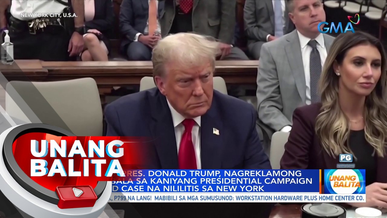 Dating US Pres. Donald Trump, nagreklamong nakakaabala sa kaniyang presidential campaign ang fraud case na nililitis sa New York | UB