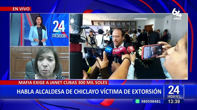 Janet Cubas, alcaldesa de Chiclayo: Somos varios los alcaldes que estamos con amenazas