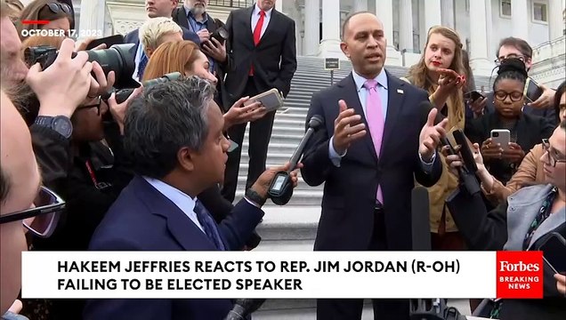Hakeem Jeffries Says House Democrats 'Want To Be Reasonable' After Jim Jordan Fails Speaker Vote