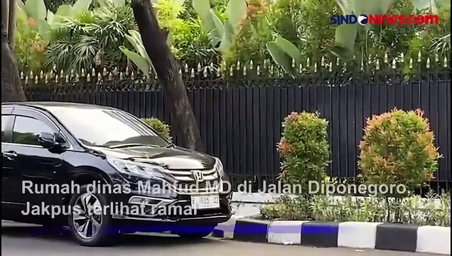 Jelang Pengumuman Cawapres Ganjar, Begini Situasi Rumah Dinas Mahfud MD Pagi Ini