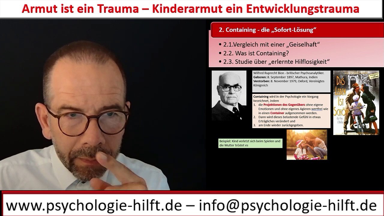 Armut ist ein Trauma eine Handlungsohnmacht - Kinderarmut wirkt wie ein Entwicklungstrauma