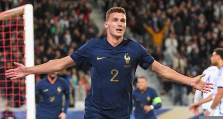 Benjamin Pavard channels his inner Giroud as France beat Scotland