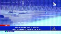 Surco: joven motociclista muere tras ser impactado por un vehículo