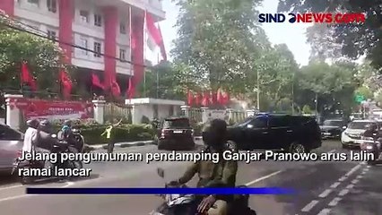 Begini Arus Lalin Jalan Diponegoro Ramai Lancar Jelang Pengumuman Bacawapres Ganjar