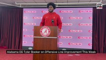 Alabama OG Tyler Booker on Offensive Line Improvement This Week