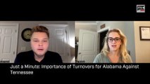 Just a Minute: Importance of Turnovers for Alabama Against Tennessee