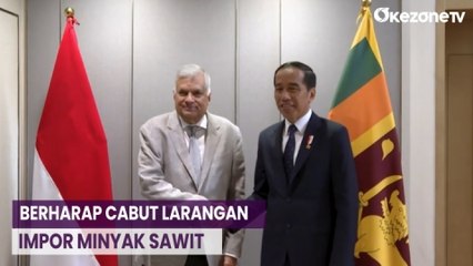Bertemu Presiden Sri Lanka, Jokowi Berharap Cabut Larangan Impor Minyak Sawit Indonesia