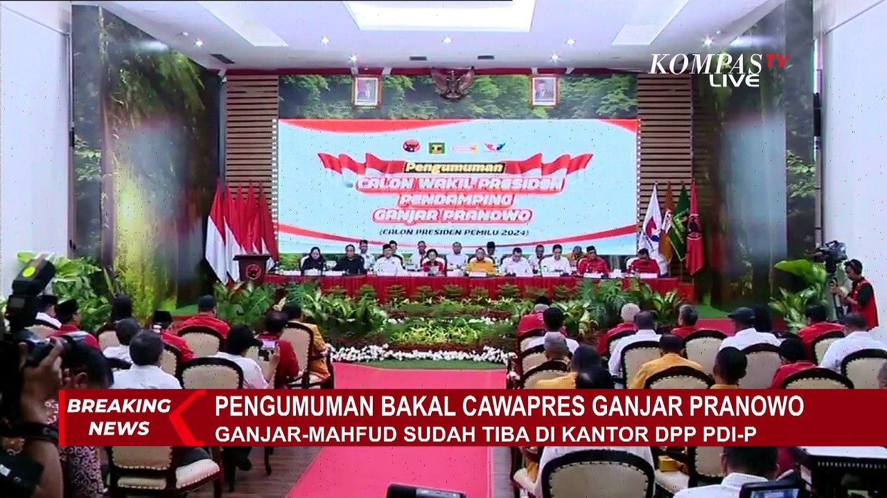 Momen Mahfud MD Dideklarasikan Jadi Bakal Cawapres Ganjar Pranowo