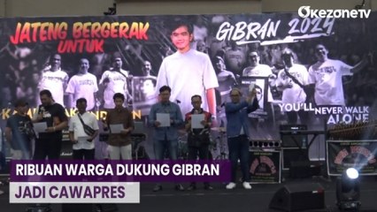 Dukung Gibran Jadi Cawapres, Ribuan Warga Kumpul di GOR Jatridiri Semarang