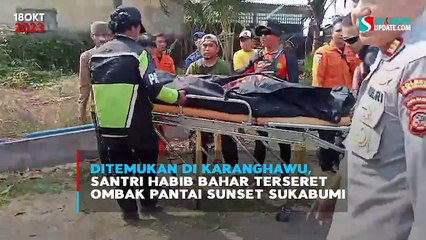 Ditemukan di Karanghawu, Santri Habib Bahar Terseret Ombak Pantai Sunset Sukabumi