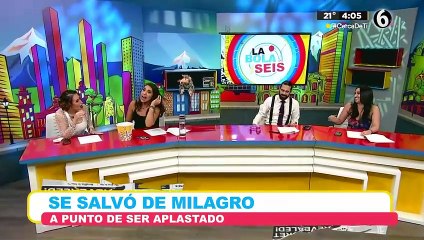 Se salva de milagro de ser aplastado