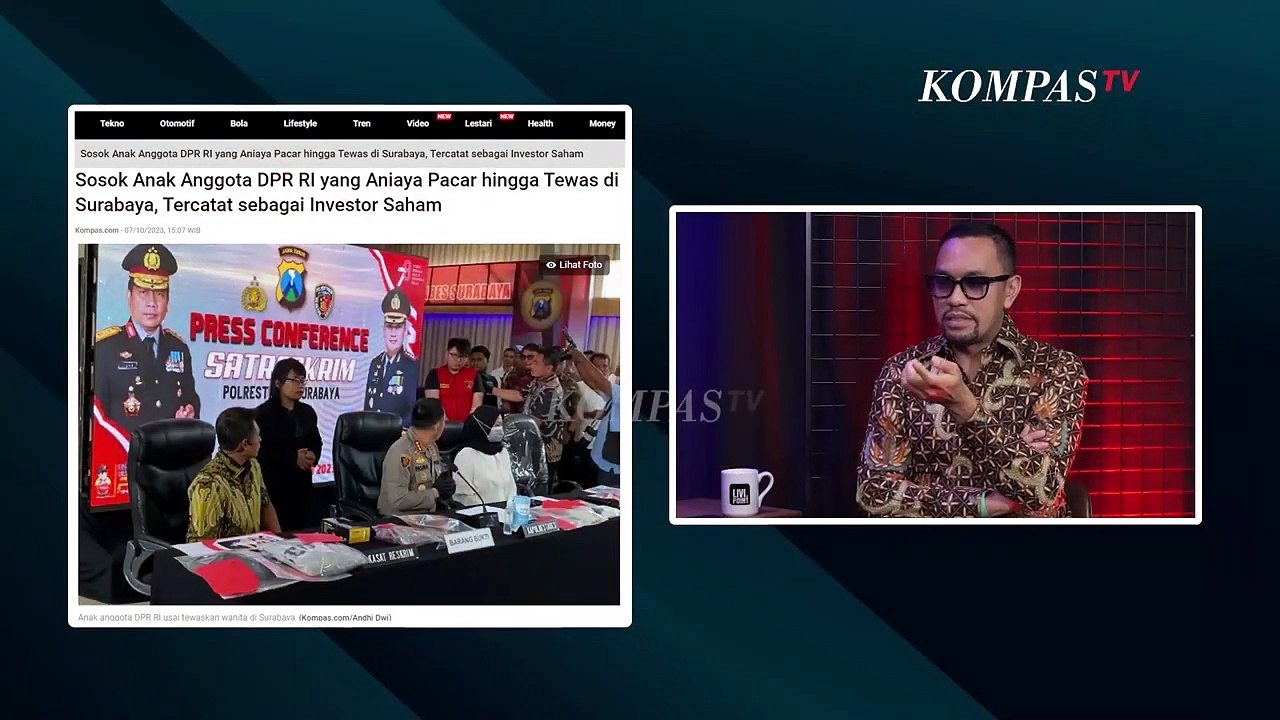 Sahroni Sentil Kasus Anak Anggota DPR Aniaya Pacar Hingga Tewas | Livi On Point