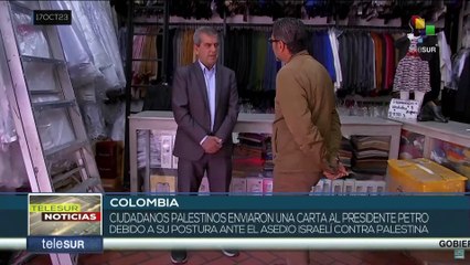 Palestinos residentes en Colombia exigen fin del genocidio a su pueblo
