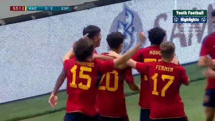 Spain vs Kazakhstan 4-0  Euro Qualification Highlights U21 17-10-2023