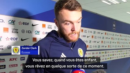 Écosse - Clark : "Quand vous êtes enfant, vous rêvez en quelque sorte de ce moment"
