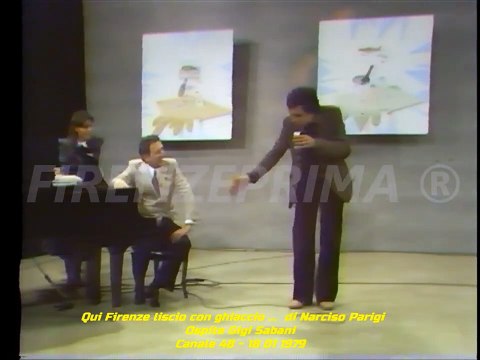 Qui Firenze liscio con ghiaccio di Narciso Parigi - Ospite Gigi Sabani - Canale 48 - 18 01 1979
