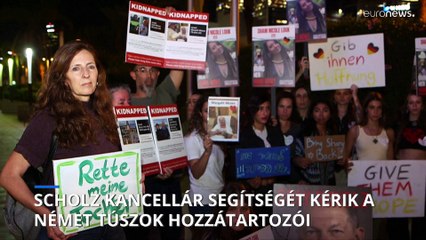 Gáza: Scholz kancellár közbenjárását kérik a német túszok hozzátartozói
