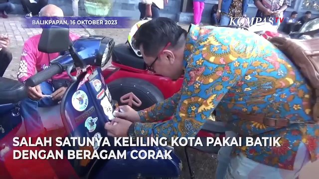 Cara Unik Komunitas Motor di Balikpapan Kenalkan Batik ke Masyarakat