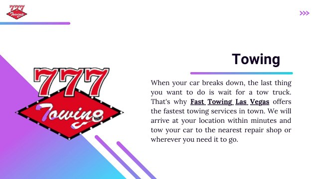 Trusted Towing Company in Las Vegas | Tow Truck Company