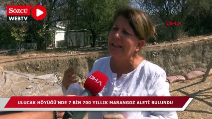 Ulucak Höyüğünü'nde 7 bin 700 yıllık maranagoz aleti bulundu