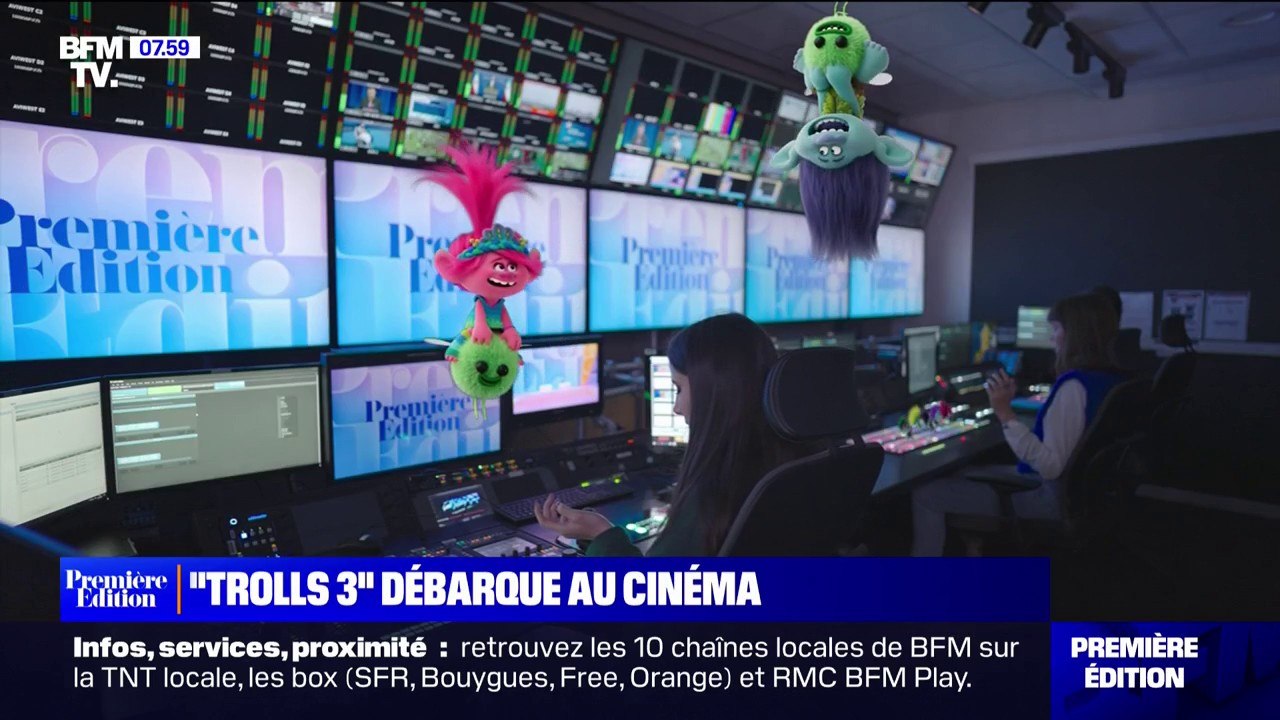 Les "Trolls" reviennent au cinéma ce mercredi et s'invitent dans la régie de BFMTV
