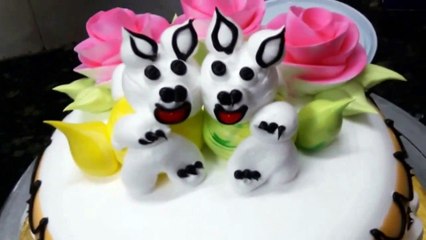 Butter scotch cake Recipe |Teddy Bear Birthday Cake Design