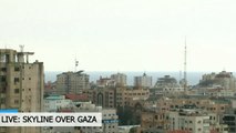Gaza skyline after Israeli counter-attack against Hamas _ USA TODAY