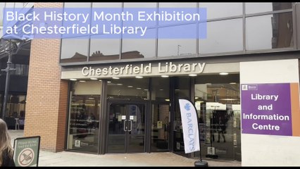 Black History Month exhibition in Chesterfield library