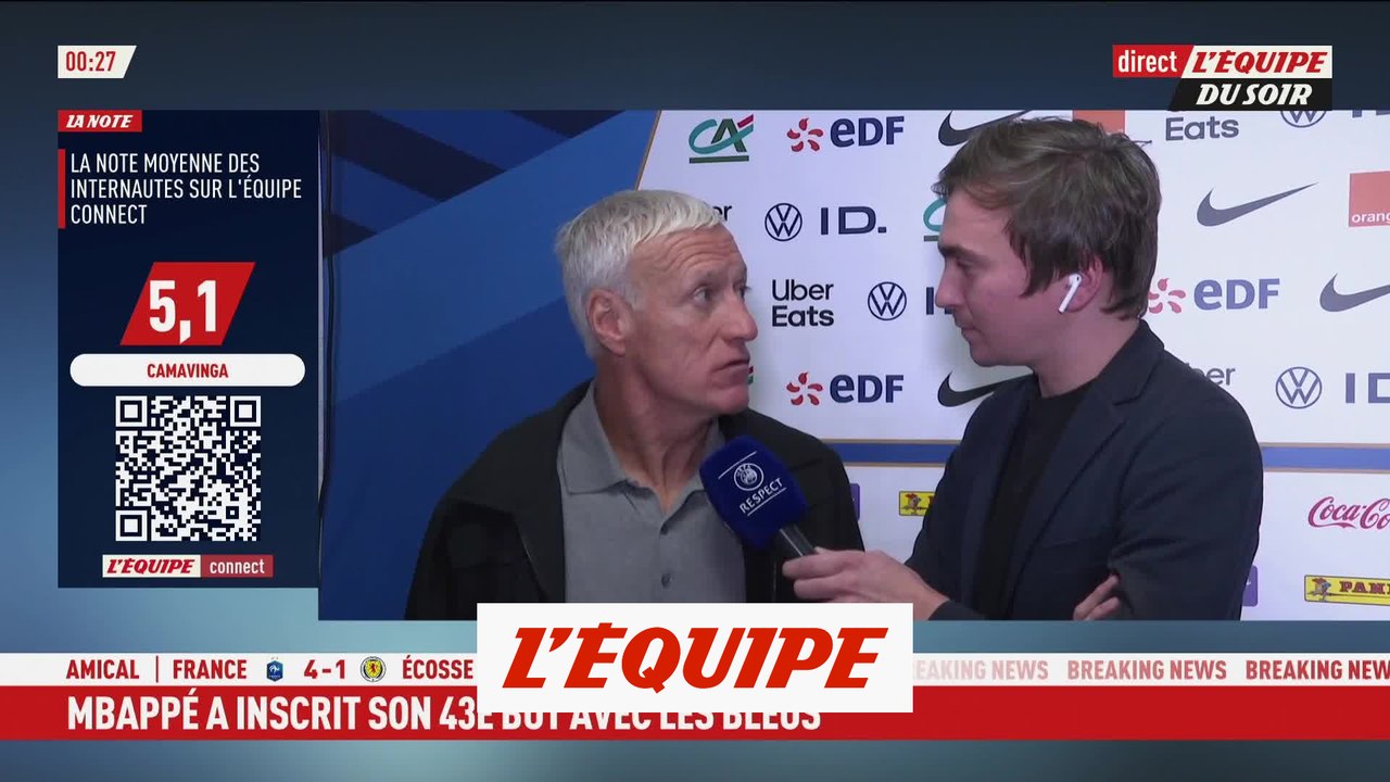 Quand Didier Deschamps note la prestation de Camavinga - Foot - Bleus