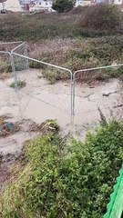 Sewage leak in St Leonards on October 18, 2023