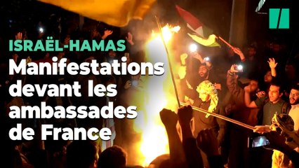 Après un tir sur un hôpital à Gaza, des manifestations devant les ambassades de France en Tunisie et en Iran
