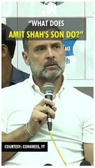 #Shorts | “What does Amit Shah's son do?” | Rahul Gandhi | Jayshah | Mizoram Election | BJP Congress