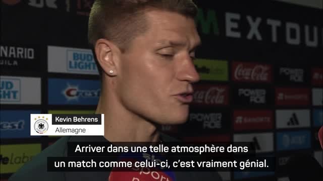 Allemagne - Behrens : Arriver dans une telle atmosphère, c'est vraiment génial