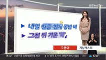 [생활날씨] 내일 천둥·번개 동반 비…그친 뒤 기온 '뚝'