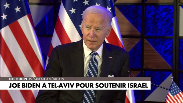 Joe Biden à Tel-Aviv pour soutenir Israël