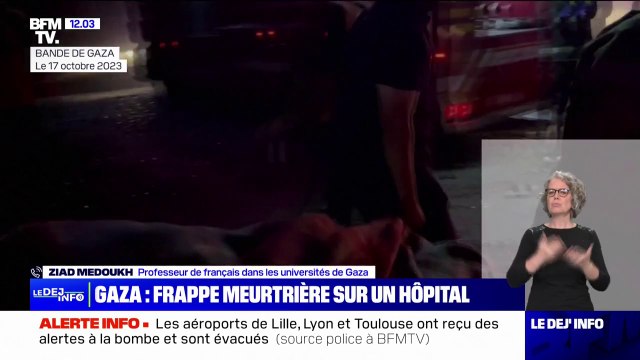 Ziad Medoukh, professeur de français à Gaza, sur l'hôpital bombardé: La situation est terrible, toute la population est sous le choc
