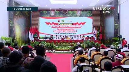 [FULL] Pidato Perdana Mahfud MD Usai Dideklarasikan Jadi Bakal Cawapres Ganjar Pranowo