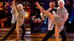 Angela Rippon flaunts her incredible flexibility dancing the Cha Cha