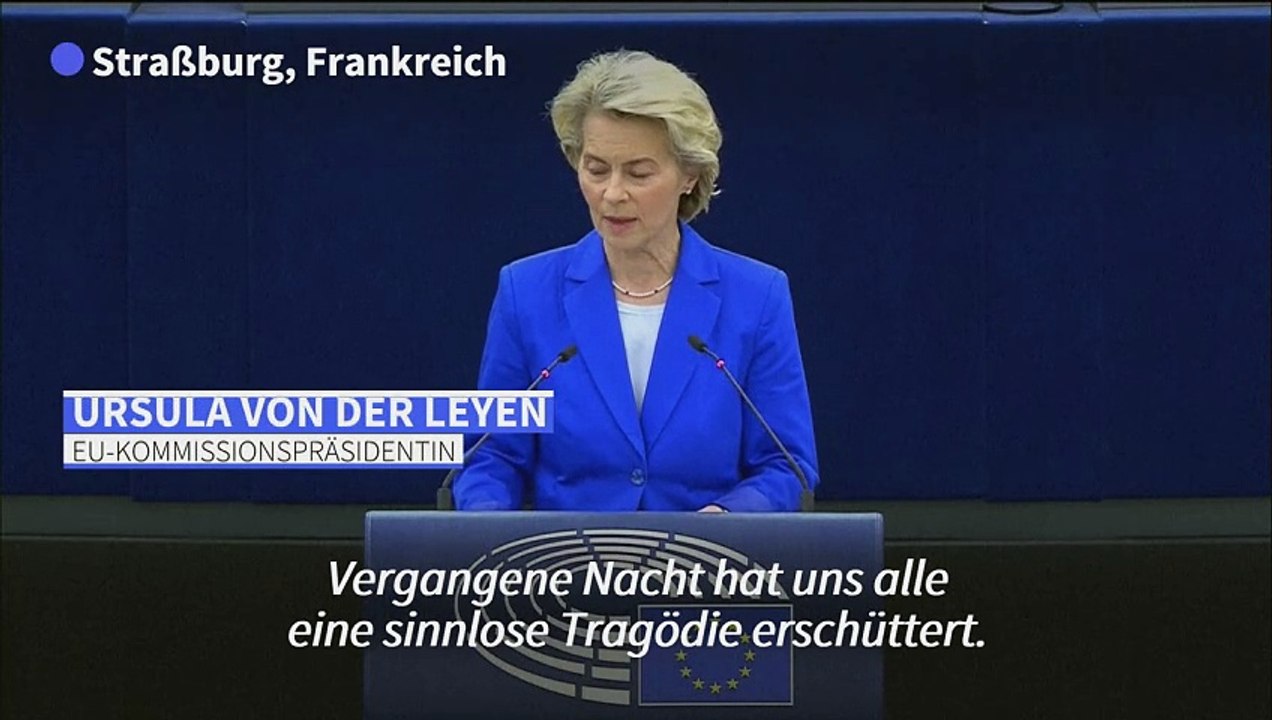 Von der Leyen: 'Keine Entschuldigung' für Beschuss von Krankenhaus in Gaza