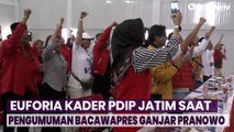 Kegembiraan Kader PDIP di Jawa Timur saat Pengumuman Mahfud MD sebagai Bacawapres Ganjar Pranowo