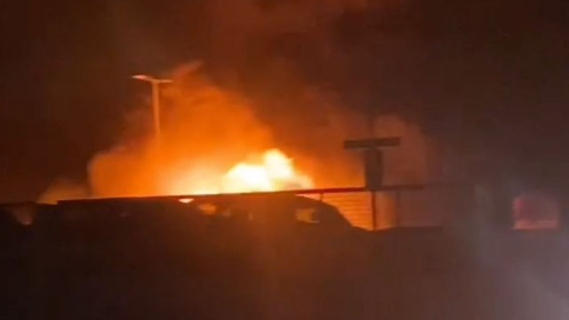 Hundreds of cars up in flames after Luton airport's car park catches fire