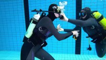 Scuba Spy, Version 2 - Trailer – A scuba fight with two female divers  [Video 16 of Project F]