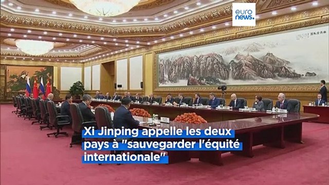 Face à Vladimir Poutine, Xi Jinping salue la confiance croissante entre Pékin et Moscou