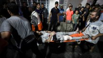 لحظات قصف مستشفى المعمداني في غزة