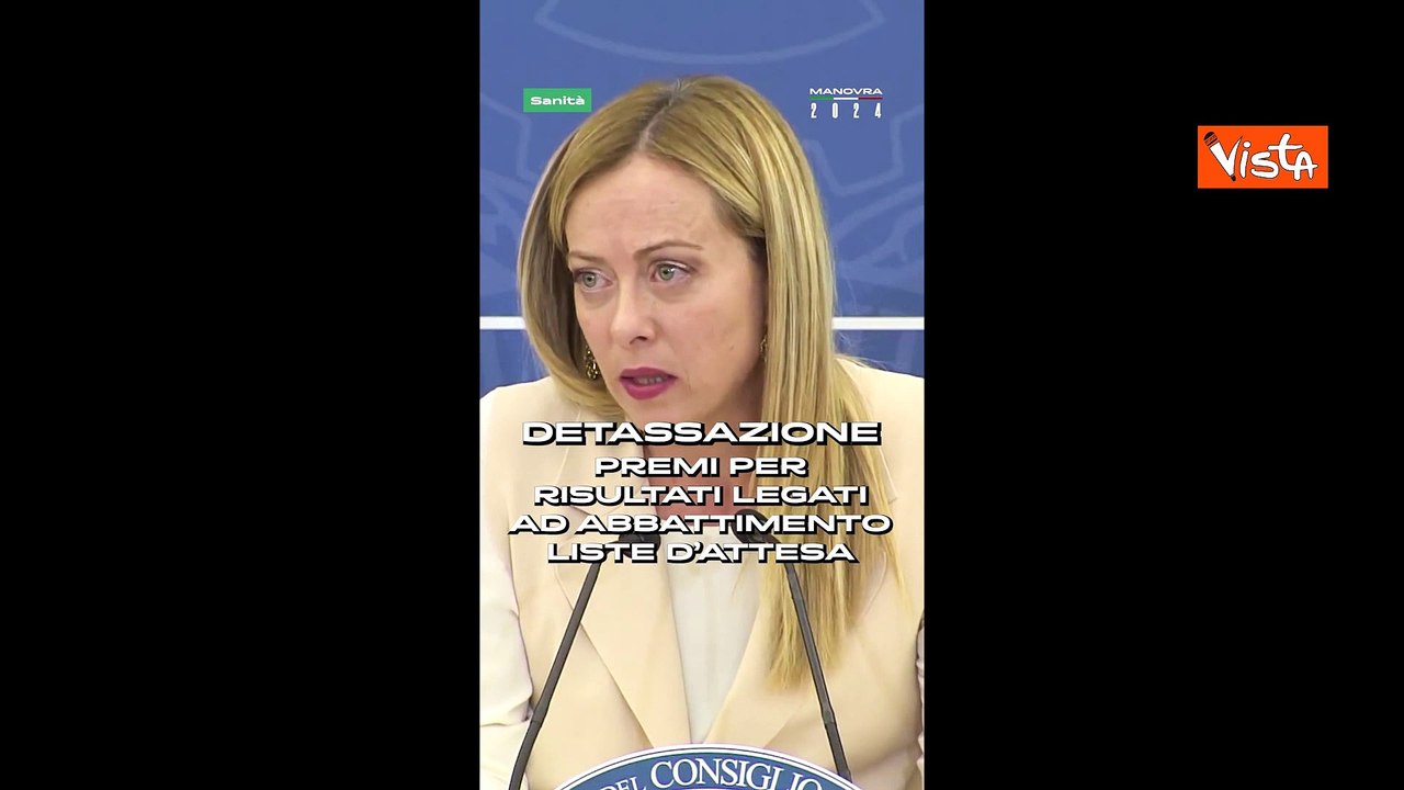 Governo approva Manovra, ecco il riassunto della conferenza stampa postato sui social della premier