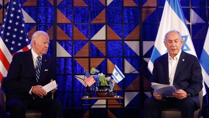 Biden expresa su respaldo a Israel en reunión con Netanyahu y dice que ataque a hospital en Gaza "parece que vino del otro lado"